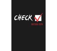 Check Matura 2026: Geschenk zur Matura, Notizbuch, Tagebuch, Journal, 120 Seiten liniert, Format 6x9 Zoll, ca. DIN A5, mattes Softcover in Schwarz