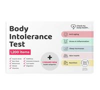 Check My Body Health | Body Intolerance Test | Check for 1200 Different Intolerances | Easy to Use Home Hair Strand Testing Kit & Intolerance Screening for Adults | Results in 5 Days
