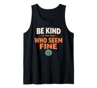 Check On Your Strong Friends Mental Health Support Awareness Tank Top