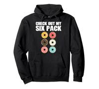 Check Out My 6-Pack Funny Love Donuts Abs Pullover Hoodie