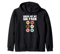 Check Out My 6-Pack Funny Love Donuts Abs Zip Hoodie