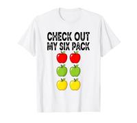 Check Out My Apple Six Pack Value Graphic T-Shirt, Men, White, L