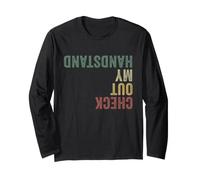 Check Out My Handstand Funny Gymnastics Long Sleeve T-Shirt