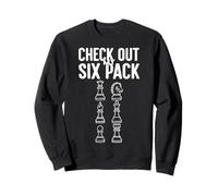 Check Out My Six Pack Chess Pieces Sweatshirt