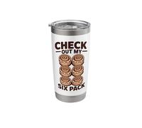 Check Out My Six Pack Cinnamon Rolls Stainless Steel Insulated Tumbler