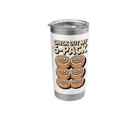 Check Out My Six Pack Cinnamon Rolls Stainless Steel Insulated Tumbler