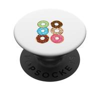 Check Out My Six/Pack Donut Funny Gym Donut Lover Dad BOD PopSockets Adhesive PopGrip