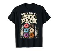 Check Out My Six Pack Donut Shirt Value Graphic T-Shirt, Men, Black, XL