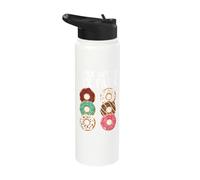Check Out My Six Pack Donuts Funny Humor Stainless Steel Insulated Water Bottle
