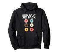 Check Out My Six Pack Funny Doughnut Fitness Gym Inspiration Pullover Hoodie