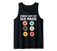 Check Out My Six Pack Funny Doughnut Fitness Gym Inspiration Tank Top