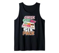 Check Out My Six Pack Funny Gym Food Dessert Donut Lover Tank Top