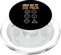 Check Out My Six Pack Gaming Dice Joke Funny Gamer PopSockets PopGrip for MagSafe