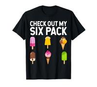 Check Out My Six Pack - Ice Cream Lover Workout Abs Exercise T-Shirt