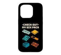 Check Out My Six Pack - PC Parts Gamer Vintage Case for iPhone 15 Pro