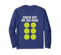 Check Out My Six Pack Pickleball Long Sleeve T-Shirt