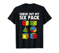 Check Out My Six Pack Puzzle Cube Funny Speed Cubing T-Shirt