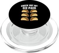 Check Out My Six-Pack - Taco Lover Mexican Food Taco Tuesday PopSockets PopGrip for MagSafe