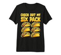 Check Out My Six Pack Tacos Funny Cinco De Mayo Taco Tuesday Premium T-Shirt