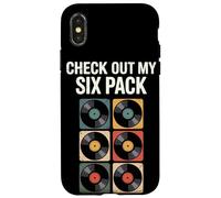 Check Out My Six Pack Vintage Records Case for iPhone X/XS