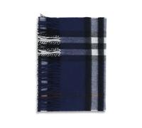 Check Pattern Cashmere Scarf - male - Burberry - Winter Scarves - Blue - ONE SIZE - Accessories ONE SIZE