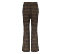 Check-pattern Tailored Trousers - female - Philosophy di Lorenzo Serafini - Wide Trousers - Brown - XS - Trousers XS
