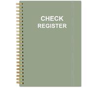 Check Registers for Personal Checkbook - A5 Checkbook Register for Personal Checkbook, Expense Ledger Book for Personal and Small Business, Green