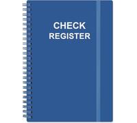 Check Registers for Personal Checkbook - A5 Checkbook Register for Personal Checkbook, Expense Ledger Book for Personal and Small Business, Blue