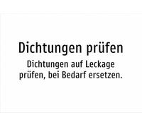 Check Seals - Check Seals for Leakage, Replace If Required - Sticker A2: 594 x 420 mm - Without Graphic, Text Only