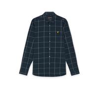Check shirt Lyle & Scott Window Pane Bleu XL