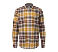 Check Shirt with Button-Down Collar and Curved Hem s.Oliver Rouge 3XL