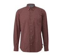 Check Shirt with Button-Down Collar and Curved Hem s.Oliver Rouge 5XL