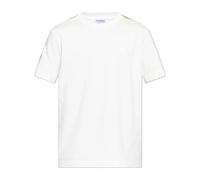 Check Shoulder-Tape T-Shirt, male, Burberry, T-Shirts, White, S, Tops S