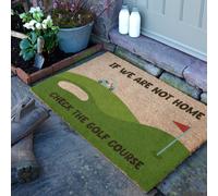 Check The Golf Course Doormat (90 x 60cm) Artsy Mats Brown 90cm x 60cm
