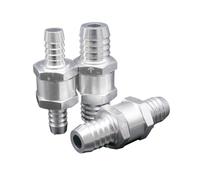 Check Valve Aluminum Alloy Fuel One Way for Cars and Ships Suitable for Carburetor 6/8/10/12/14/16MM(14mm)
