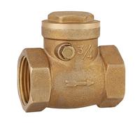 Check Valve, DN20 Swing Check Valve 232PSI 3/4 Brass Female Water Check Valve Thread Valve One-Way Non-Return to Prevent Water Backflow