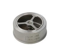 Check Valve H71W DN15 DN20 DN25 DN32 DN40 DN50 DN65 SUS 304 201 Ultra-thin Back Pressure Valve One Way Clip Check Valve 1pcs(304,DN15)
