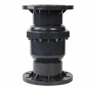 Check Valve Type PVC-U with Fixed Flanges Metric UPVC Flange Check Valve Plastic Flap Type Check Valve Corrosion Resistant 4 inch 2.5 inch((140mm) 5 inch)