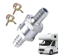 Check Valve - Way Check Valve, Non Return V́alve Line | Aluminum Backflow Preventer | for Cars Boats Caravans RVs Marine Equipment Single-Way Pressure Maintenance Componen