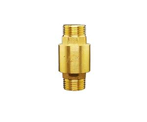 Check Valves 1/2 3/4 1 Inch BSP Male Thread Brass Vertical Lift Spring Valve One Way Non-Return for Water(1/2 inch)