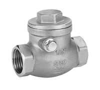 Check Valves 1/2 DN15 Stainless Steel One-Way Swing Valve Female Thread WOG 200PSI