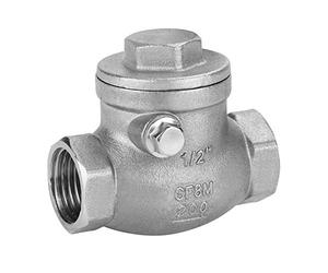 Check Valves 1/2 DN15 Stainless Steel One-Way Swing Valve Female Thread WOG 200PSI