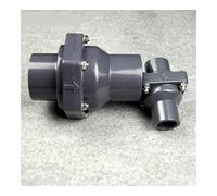 Check Valves 1pcs UPVC Non-Return Flap Valve One-Way Plastic 25-160MM Inner Diameter Vertical Lie General(Inner 63mm)