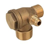 Check Valves Alloy/Pure Copper Threaded Pipe Valve Connector Tool for Air Compressor Oil Free Compressor/Return Valve/Check(Copper 205x190x95mm)