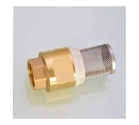 Check Valves G 1/2 3/4 1 Inch DN15 DN20 DN25 Female Thread Bottom Valve Brass One-Way Water Pump Foot(1pair,1/2Inch)