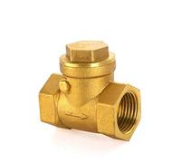 Check Valves G1/2 G3/4 G1 DN15 DN20 DN25 Female Thread Swing Valve Non Return Water Meter Brass High Pressure(DN20)
