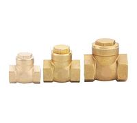 Check Valves Golden Brass One-Way FemaleThread Swing Valve Parts(DN25)