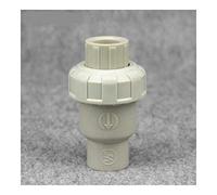 Check Valves One-Way Valve 20 25 32 40 50 63mm Inner Diameter Plastic Stop PPH Pipe Fittings Adapter(Inner25mm)