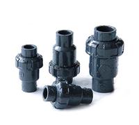 Check Valves PVC Non-Return Valve 50MM Inner Plastic Flap DN25 DN32 DN40 DN50 Universal Vertical Horizontal 1pc(DN50)