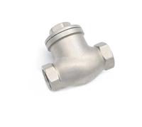 Check Valves Stainless Steel Wire Mouth Horizontal Non-Return Valve 304 Female Thread Swing 1/2 3/4 1 1-1/4 Inch(DN32)